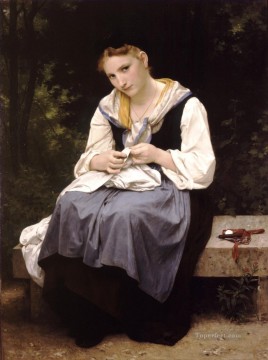 William Adolphe Bouguereau Painting - Jeune ouvriere Realism William Adolphe Bouguereau